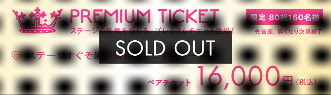PREMIUM TICKET 限定80組160名様　プレミアムシート　ペアチケット